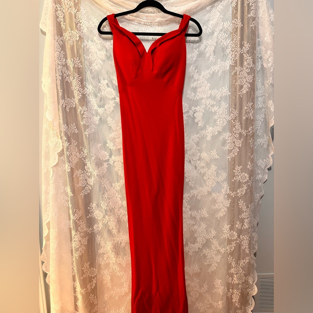 Elegant Red Evening Gown